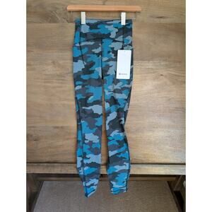 Lululemon Swift Speed HR Tight Womens 0 Green Heritage 365 Camo High Waisted NWT